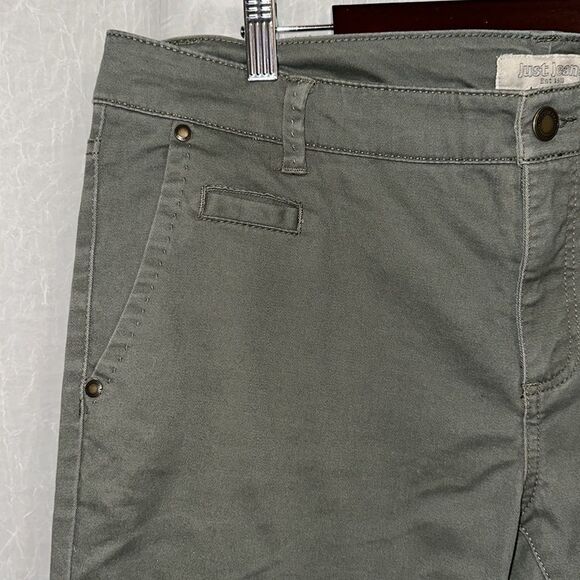 Just Jeans 12 Camo Army Green Cotton Shorts - Picture 3 of 11